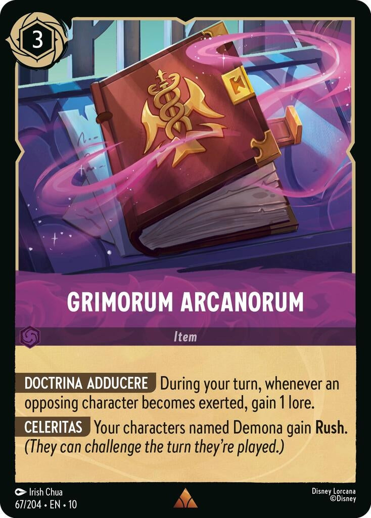 Image for Grimorum Arcanorum (67/204) (Whispers in the Well) - Disney Lorcana