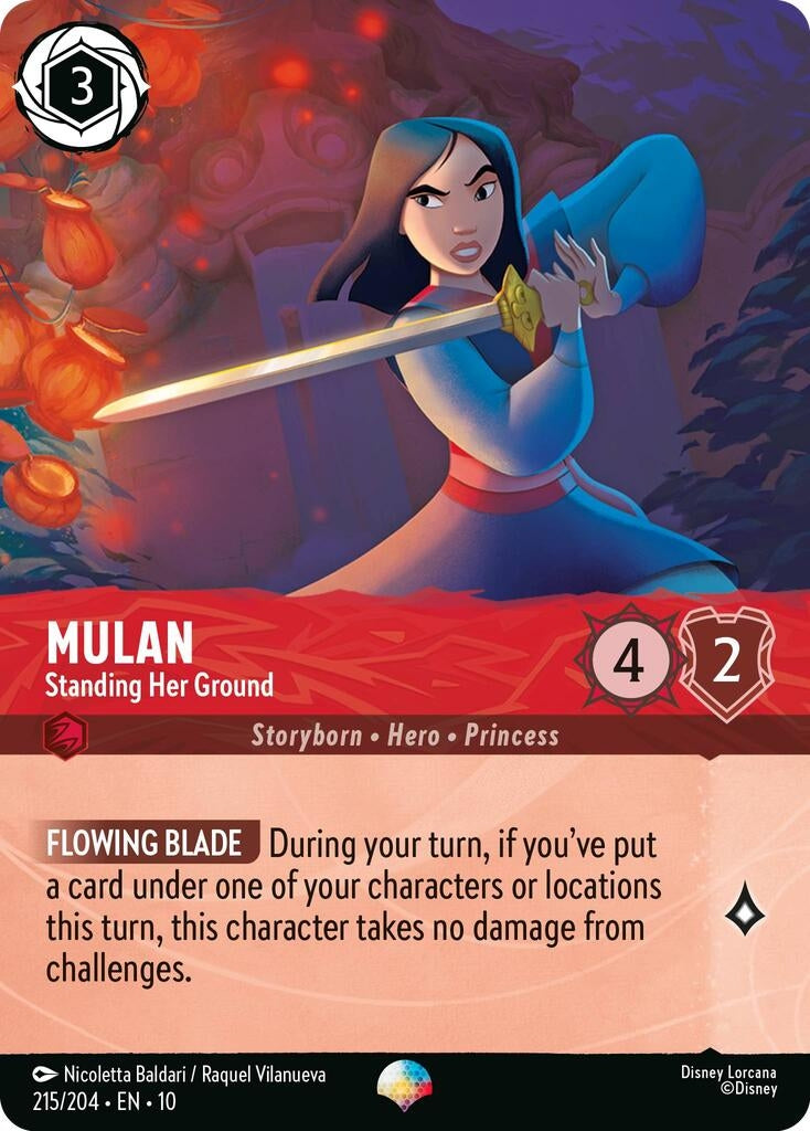Image for Mulan - Standing Her Ground (Epic) (215/204) (Whispers in the Well) - Disney Lorcana