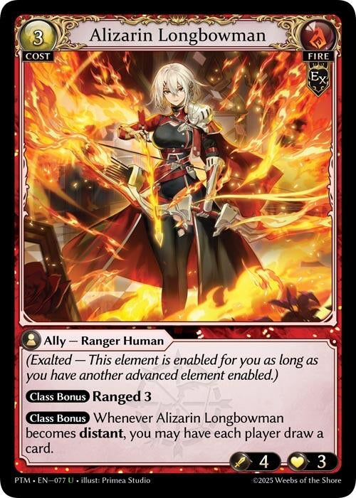 Image for Alizarin Longbowman (077) (Phantom Monarchs) - Grand Archive TCG