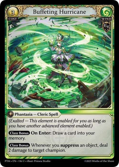 Image for Buffeting Hurricane (136) (Phantom Monarchs) - Grand Archive TCG