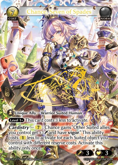 Image for Chance, Seven of Spades (CSR) (031) (Phantom Monarchs) - Grand Archive TCG