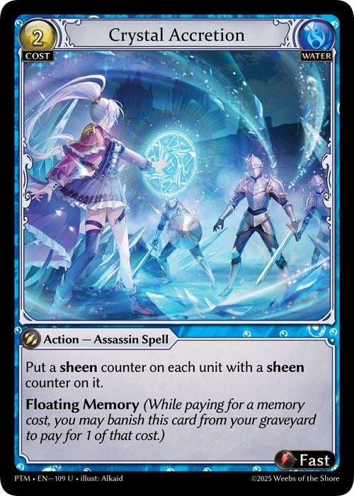 Image for Crystal Accretion (109) (Phantom Monarchs) - Grand Archive TCG