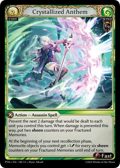 Image for Crystallized Anthem (140) (Phantom Monarchs) - Grand Archive TCG