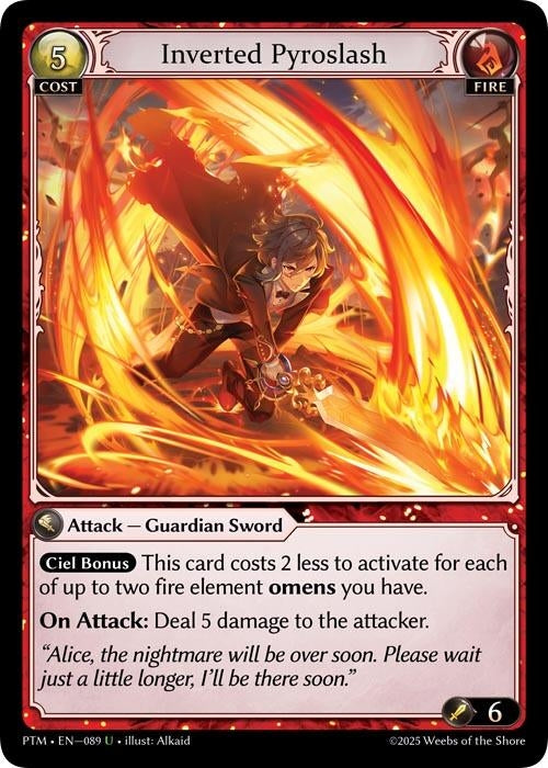 Image for Inverted Pyroslash (089) (Phantom Monarchs) - Grand Archive TCG