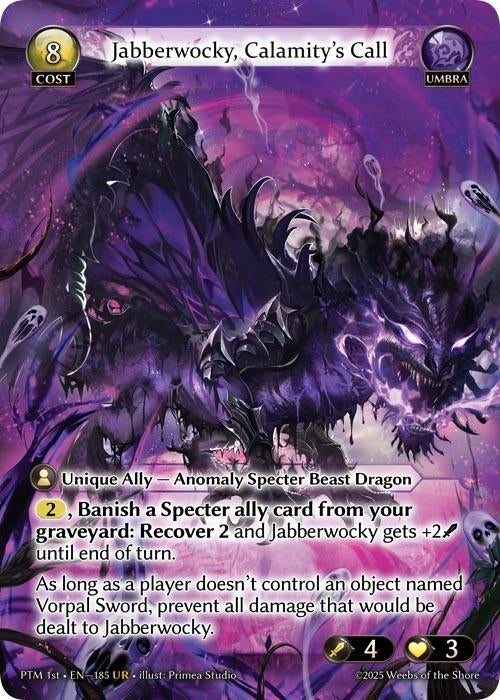 Image for Jabberwocky, Calamity's Call (185) (Phantom Monarchs) - Grand Archive TCG