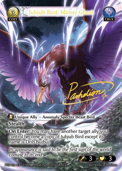 Image for Jubjub Bird, Mimsy Ghast (CSR) (174) (Phantom Monarchs) - Grand Archive TCG