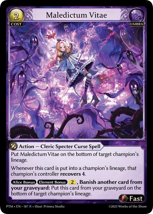 Image for Maledictum Vitae (187) (Phantom Monarchs) - Grand Archive TCG