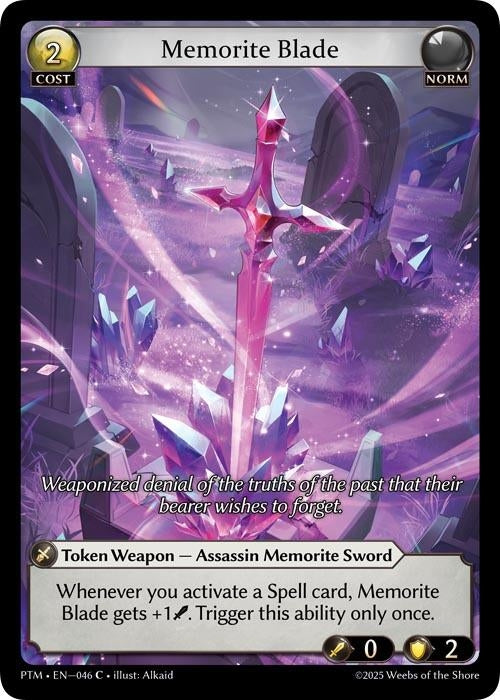Image for Memorite Blade (046) (Phantom Monarchs) - Grand Archive TCG