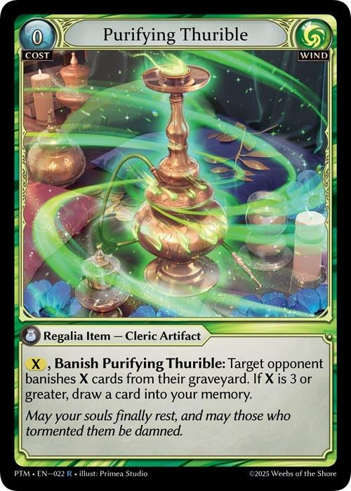 Image for Purifying Thurible (022) (Phantom Monarchs) - Grand Archive TCG