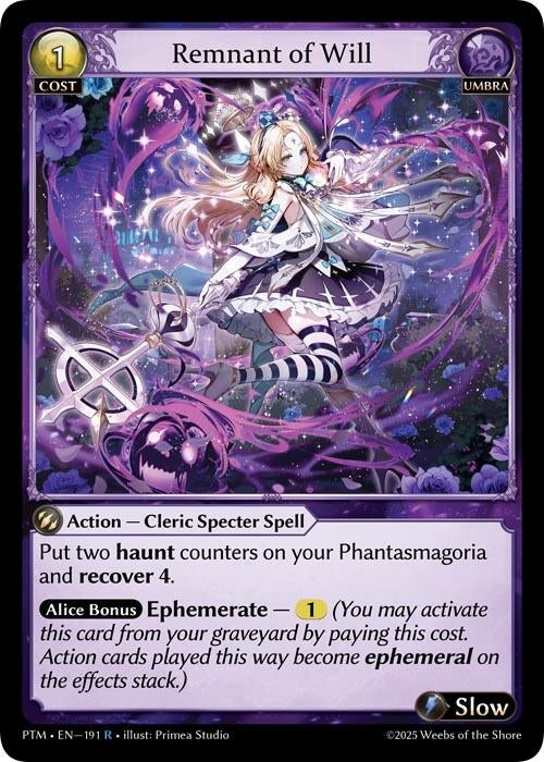 Image for Remnant of Will (191) (Phantom Monarchs) - Grand Archive TCG