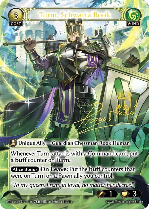 Image for Turm, Schwartz Rook (CSR) (156) (Phantom Monarchs) - Grand Archive TCG