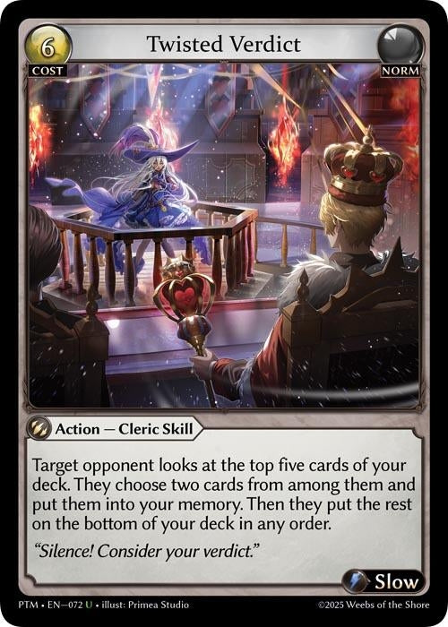 Image for Twisted Verdict (072) (Phantom Monarchs) - Grand Archive TCG
