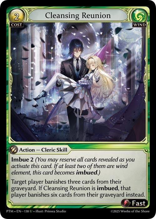 Image for Cleansing Reunion (Curio Foil) (138) (Phantom Monarchs) - Grand Archive TCG