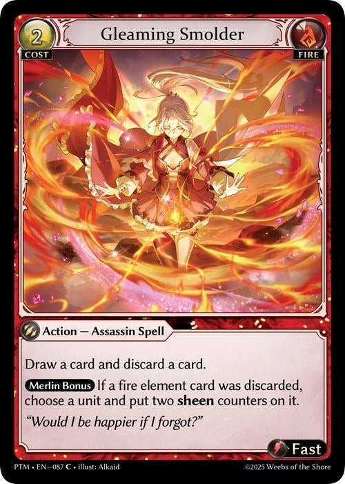 Image for Gleaming Smolder (Curio Foil) (087) (Phantom Monarchs) - Grand Archive TCG