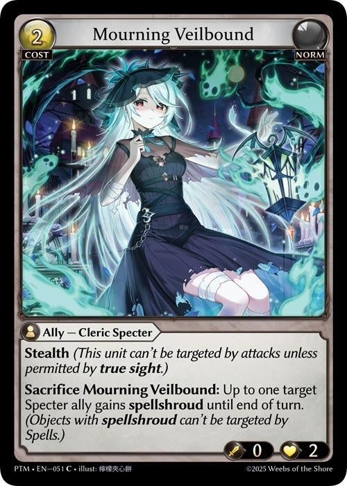 Image for Mourning Veilbound (Curio Foil) (051) (Phantom Monarchs) - Grand Archive TCG
