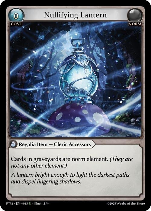 Image for Nullifying Lantern (Curio Foil) (015) (Phantom Monarchs) - Grand Archive TCG