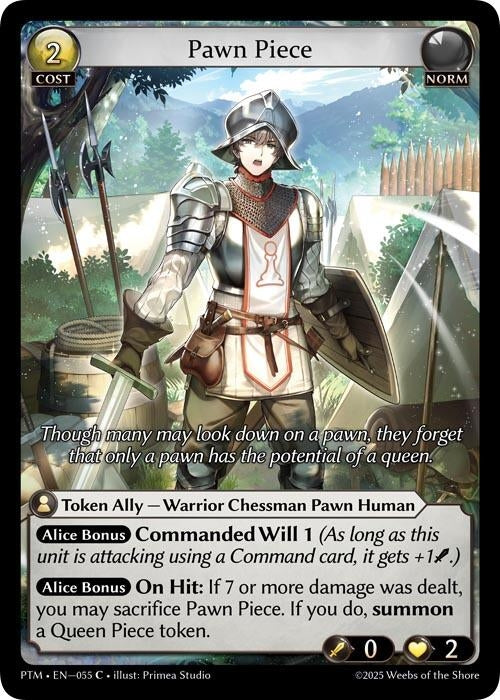 Image for Pawn Piece (Curio Foil) (055) (Phantom Monarchs) - Grand Archive TCG