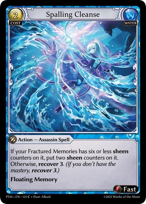 Image for Spalling Cleanse (Curio Foil) (125) (Phantom Monarchs) - Grand Archive TCG