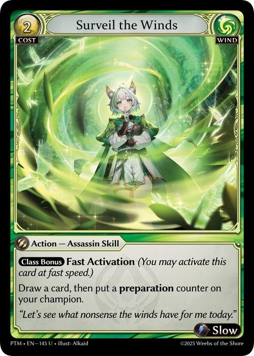 Image for Surveil the Winds (Curio Foil) (153) (Phantom Monarchs) - Grand Archive TCG