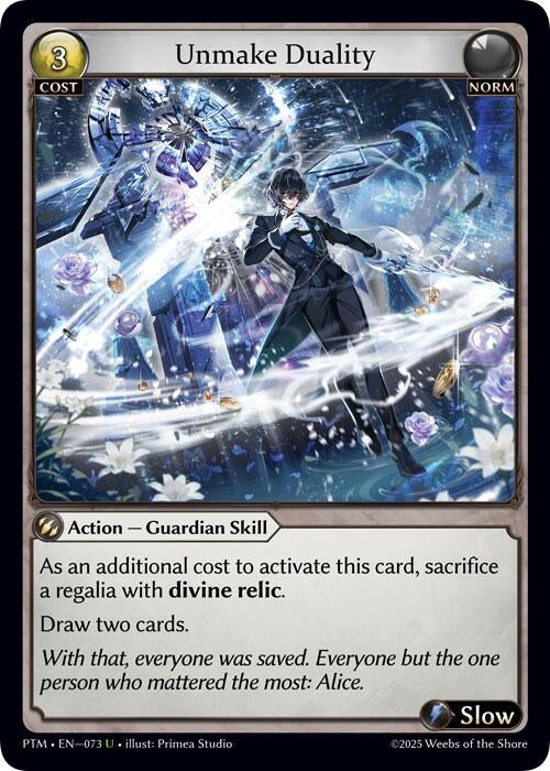 Image for Unmake Duality (Curio Foil) (073) (Phantom Monarchs) - Grand Archive TCG