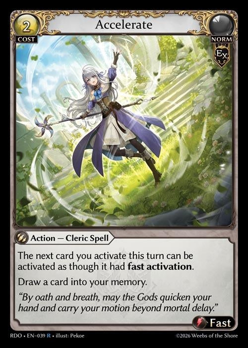 Image for Accelerate (039) (Radiant Origins) - Grand Archive TCG
