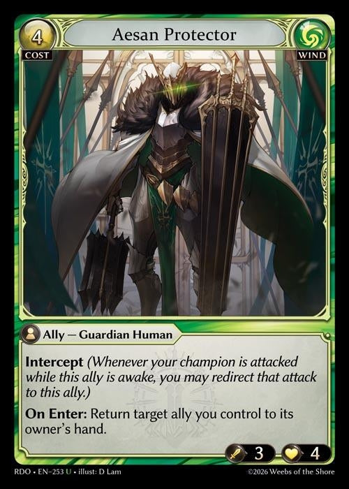 Image for Aesan Protector (253) (Radiant Origins) - Grand Archive TCG